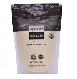 Bytewise Organic Suji (Wheat Semolina)   Pack  1 kilogram